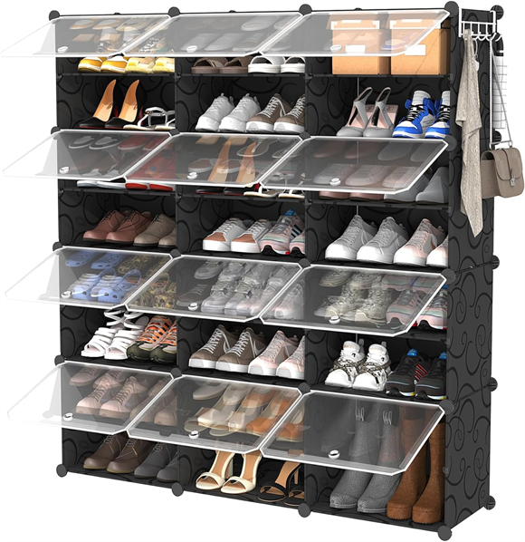 Plastic shoe rack